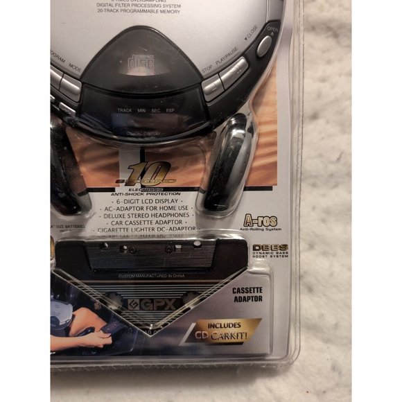 GPX Portable Cd Compact Disc Player C3916 Car Kit NEW SEALED vintage - Picture 5 of 11